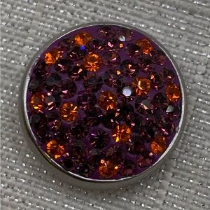 💗PURPLE & ORANGE - Sugar Charm - Ginger Snaps & Co. Snap Button Charm